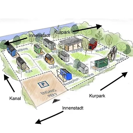 Hotell Tiny House Werse Im Pier9 Tiny House Hamm (North Rhine-Westphalia)